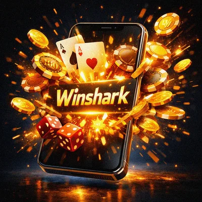 Winshark casino mobile platform bursting with chips