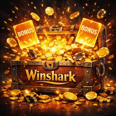 Winshark welcome bonus and golden treasure